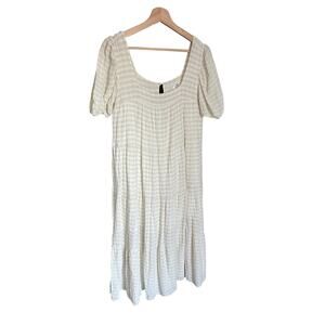 Shop Neighbor Linen Gingham Dress Size Medium